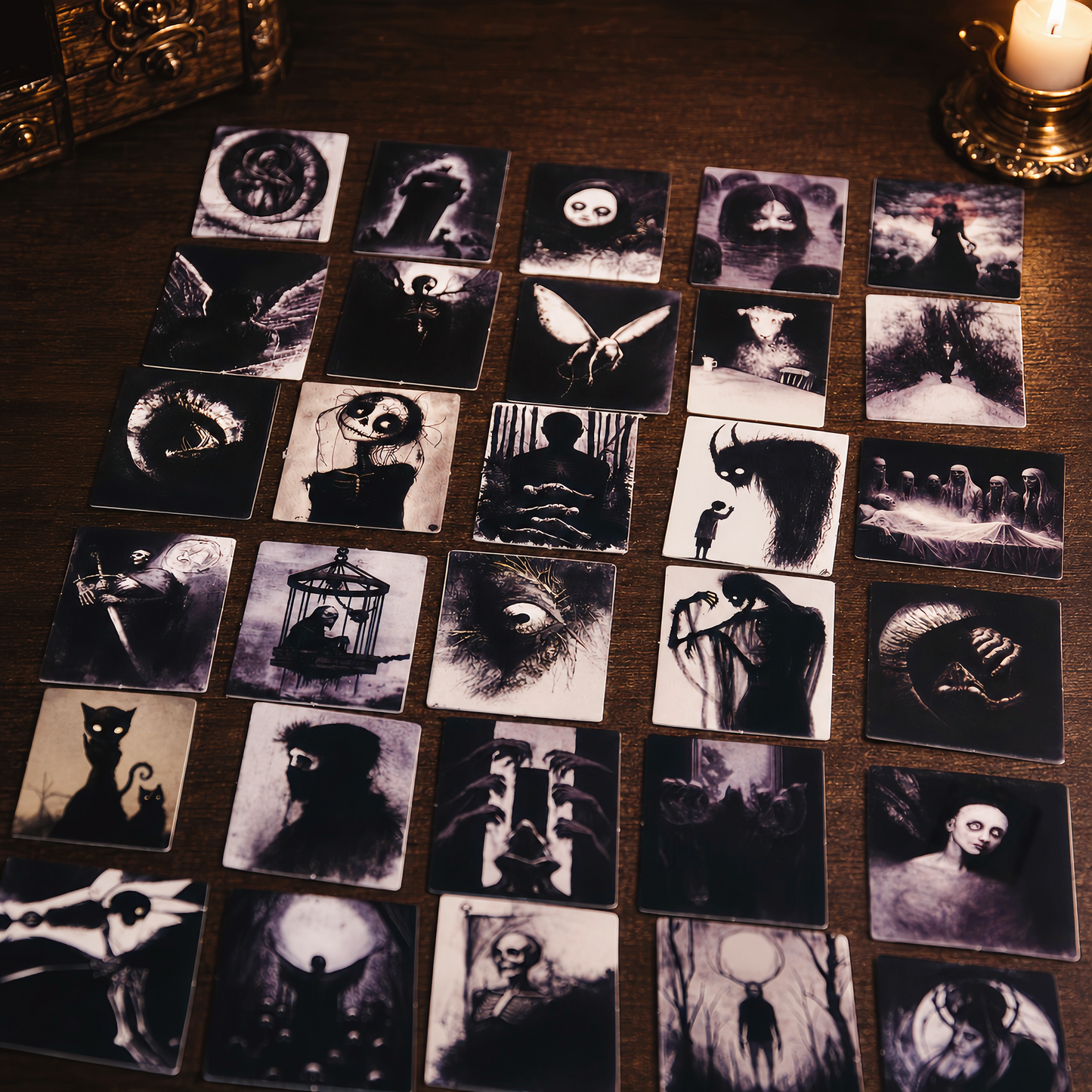 Gothic Horror Art Paper Set — 70pcs