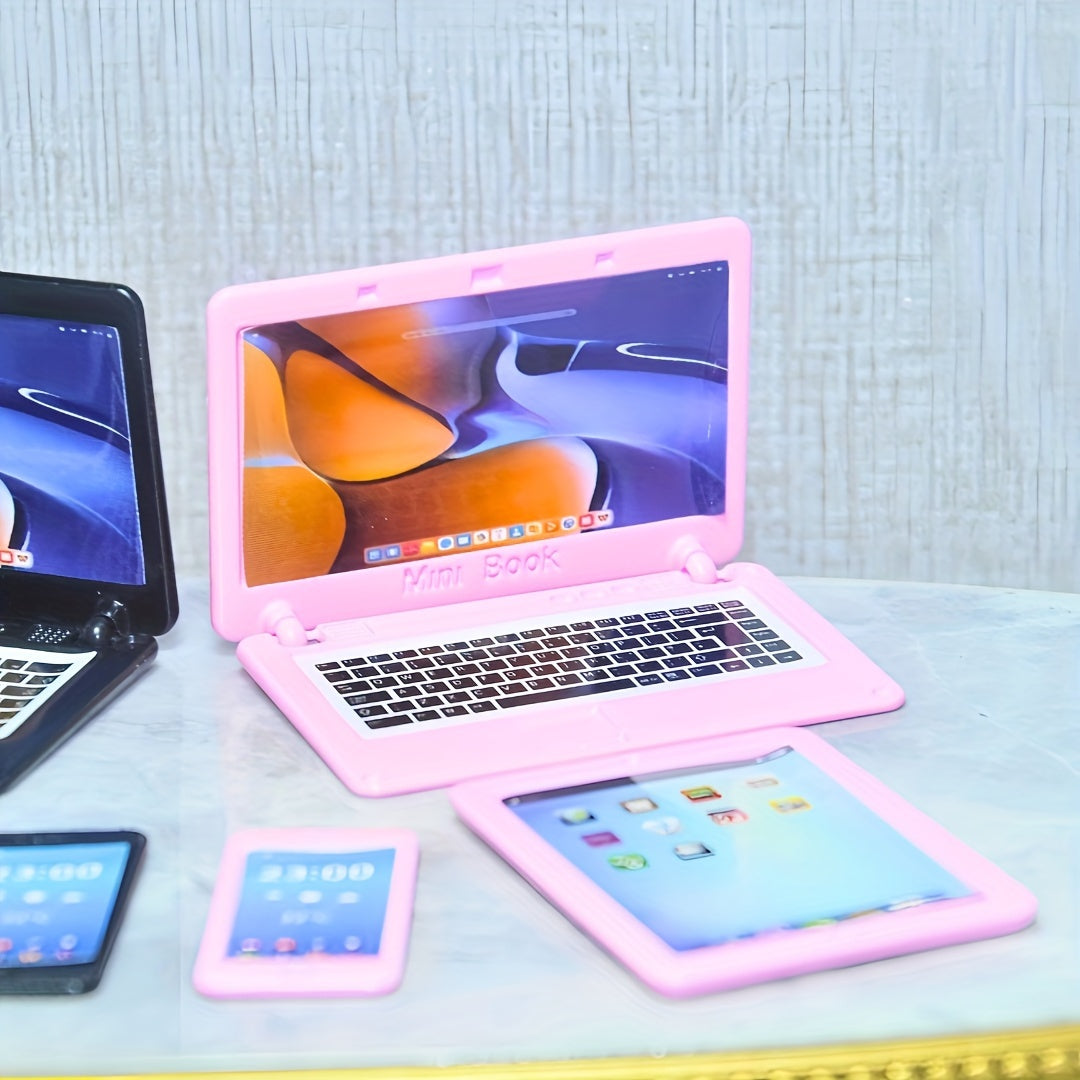 1:6 Mini Smartphone Model, Tablet Model & The Notebook - Metallic Electronics Tablets for BJD/Blythe | Dollhouse Props, Easter Stuffers, Spring Break Essentials
