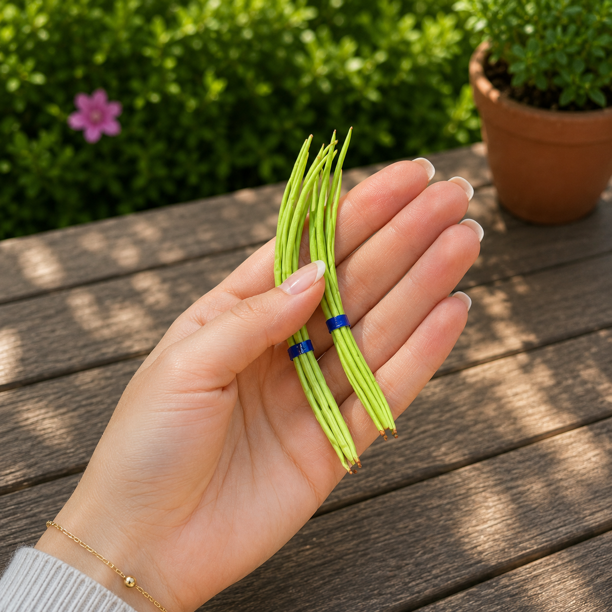 1:6 Scale Miniature Green Bean Sprout Bunch Set – Dollhouse Realistic Mung Bean Sprouts Bundle, Handmade Polymer Clay Asian Market Vegetable for Blythe BJD Diorama