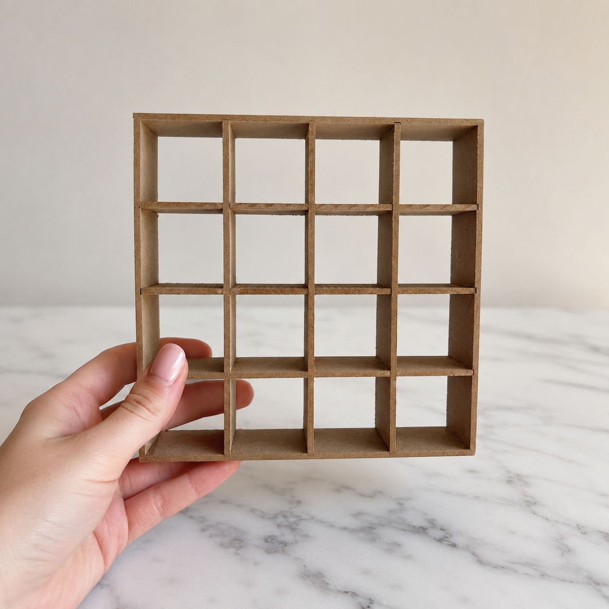 FDMINI Mini Unfinished Wood Furniture – DIY Miniature Bookshelf & Display Cabinet for 1:12 Scale Dollhouse, OB11 & BJD Scenes