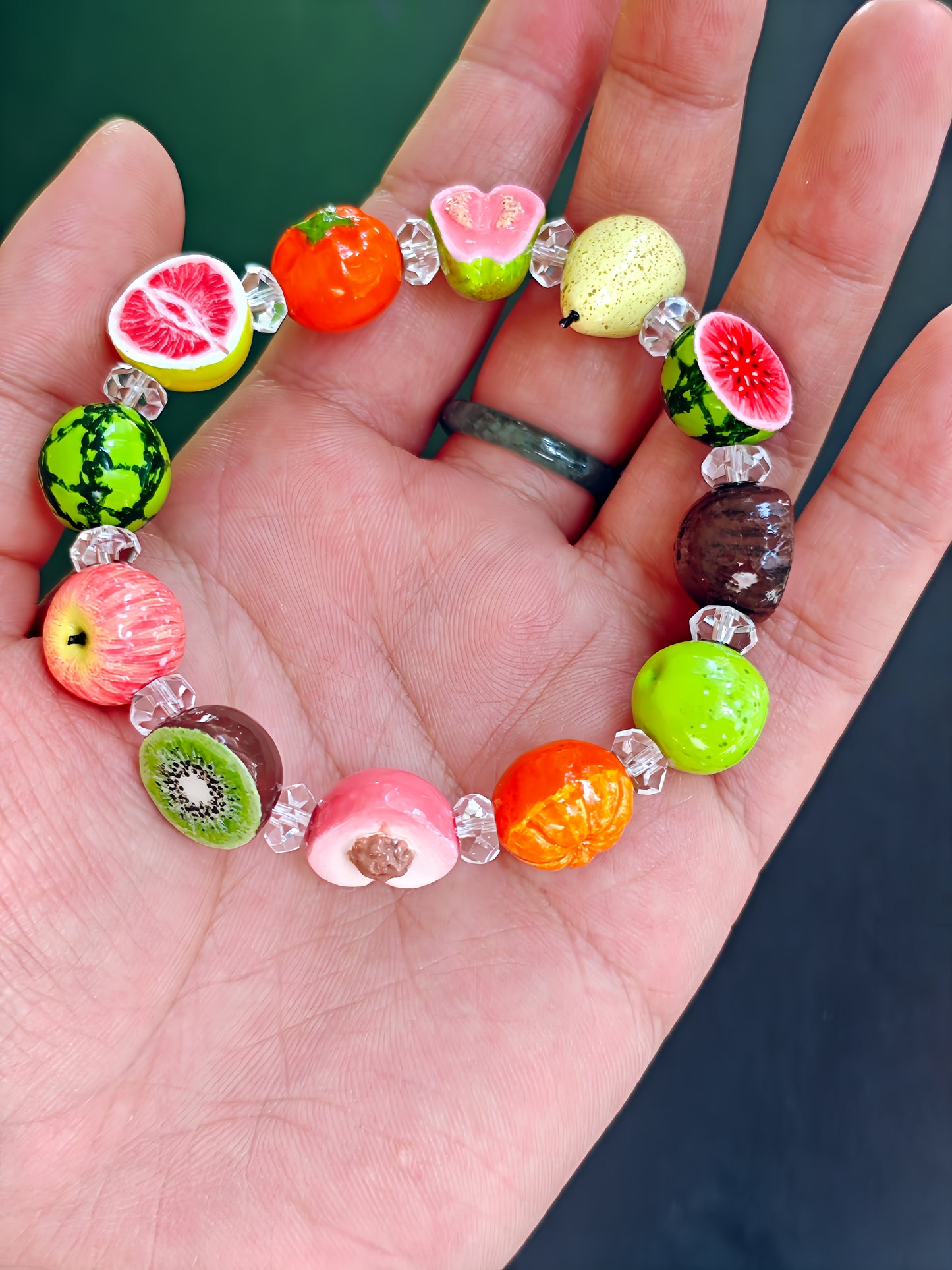 artisan summer fruit jewelry bracelet fdmini