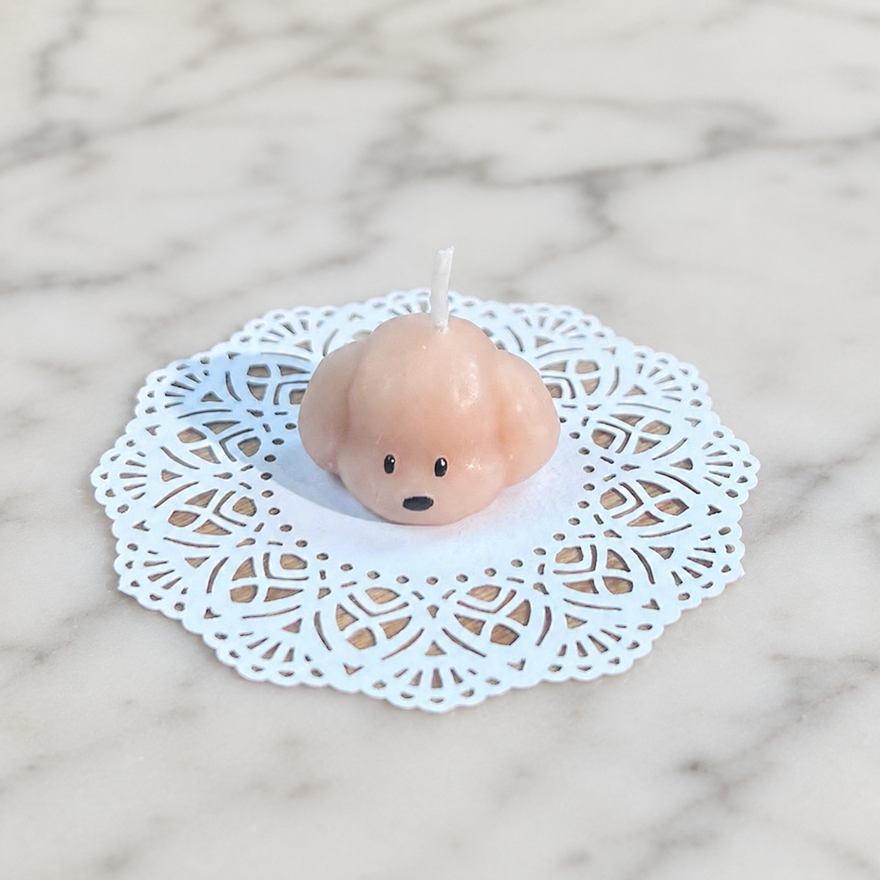 FDMINI Mini Puppy Candles – Set of 3 Cute Handmade Miniature Dog Candles for 1:6 1:8 1:12 Scale Dollhouse, BJD & Blythe Scenes