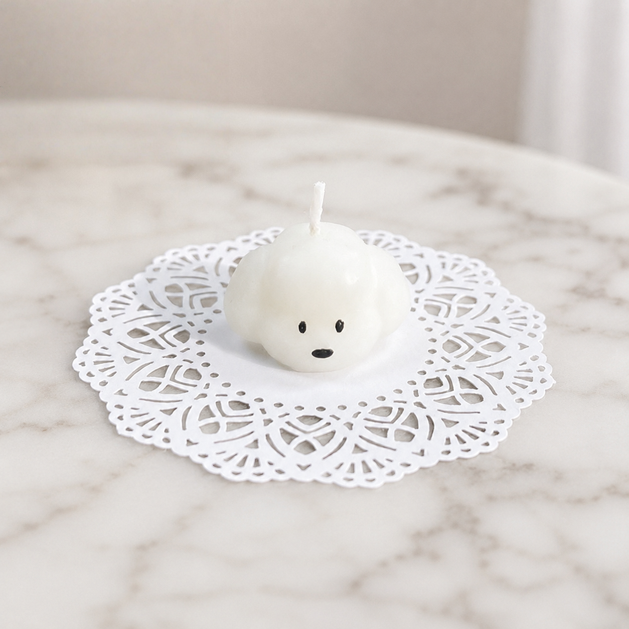 FDMINI Mini Puppy Candles – Set of 3 Cute Handmade Miniature Dog Candles for 1:6 1:8 1:12 Scale Dollhouse, BJD & Blythe Scenes