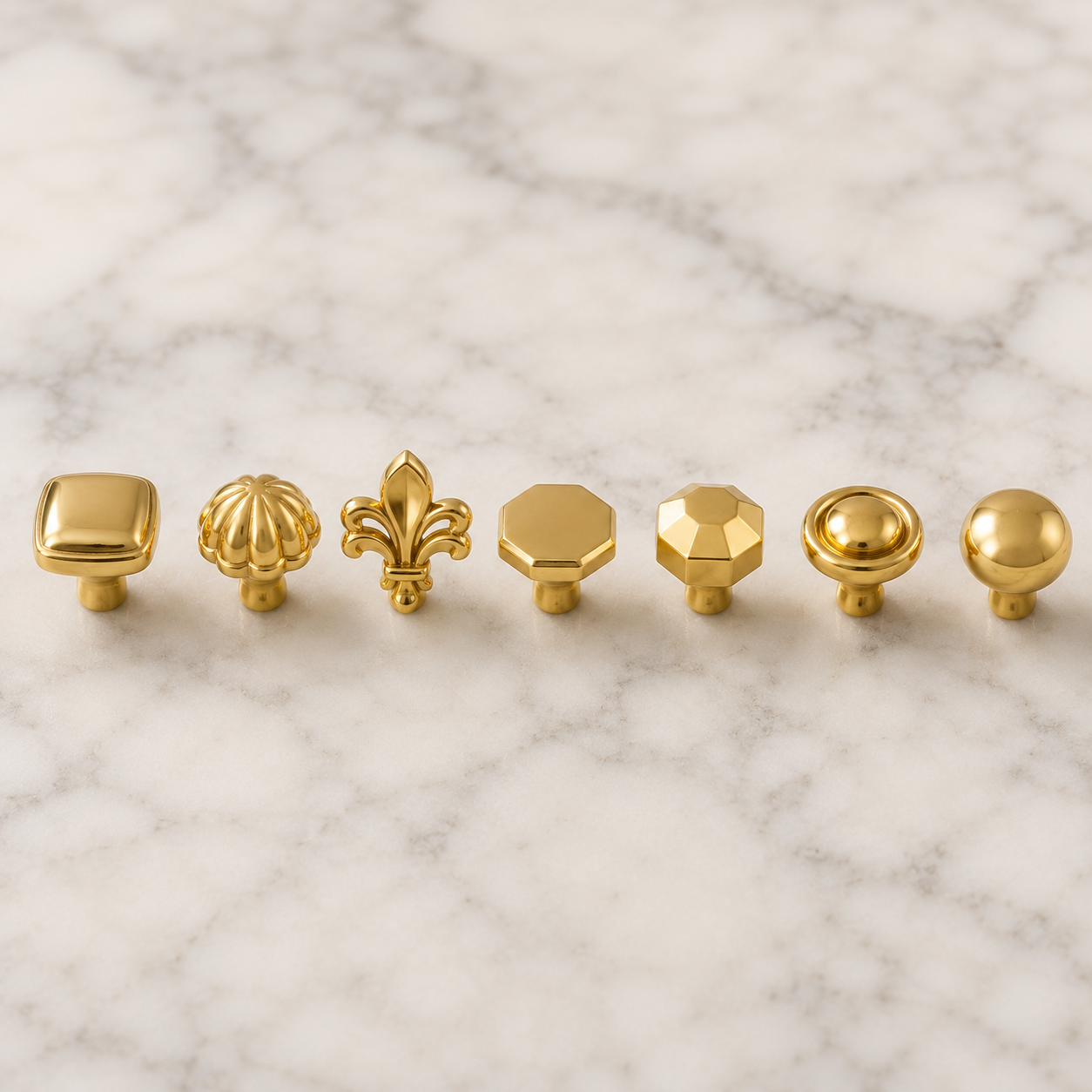 FDMINI Mini Cabinet Knob Set – 7 Styles Miniature Dollhouse Drawer Handles for 1:6 & 1:12 Furniture DIY (Black / Gold / Bronze / Copper, or Full 28-pc Set)