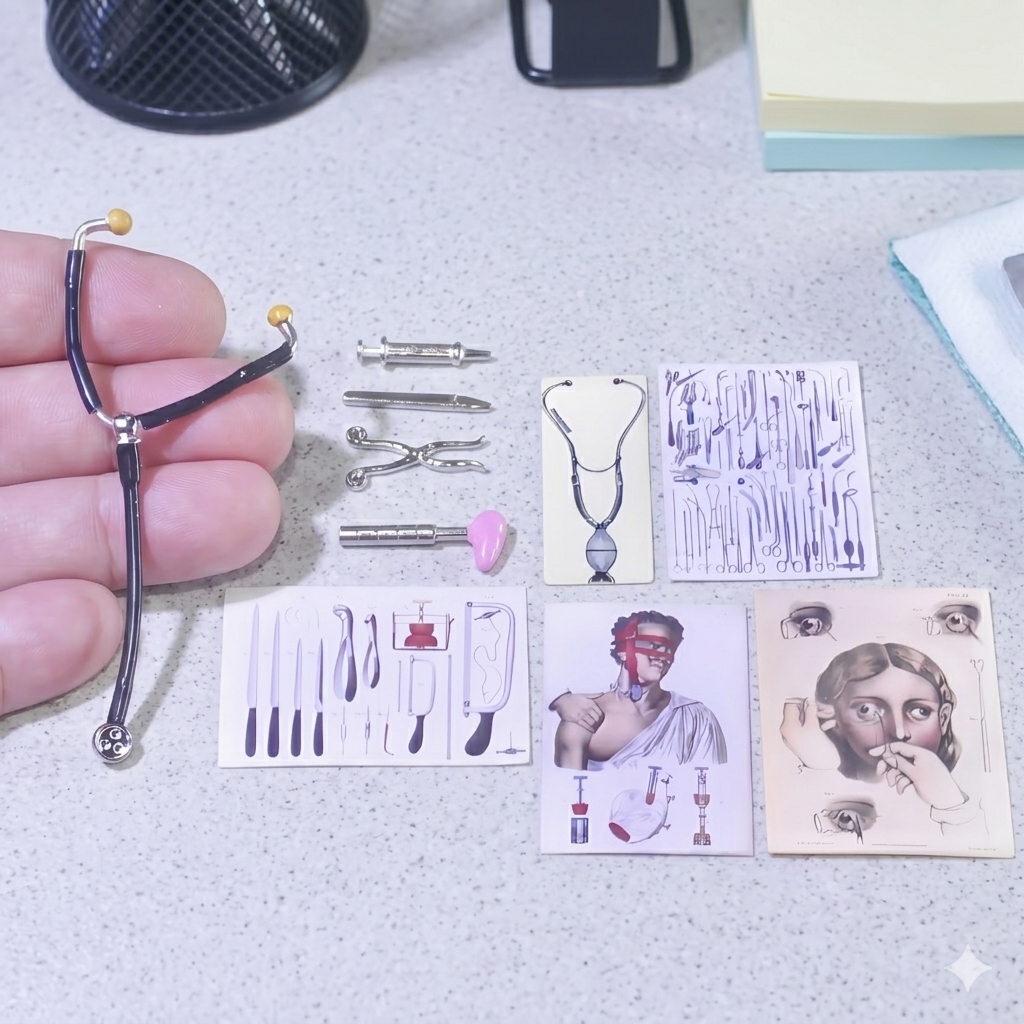 Medical Posters & Instruments Set — 62pcs