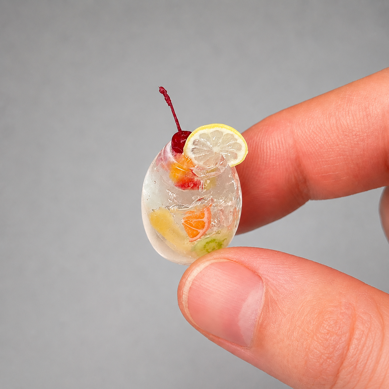 1:6 Scale Miniature Summer Fruit Drink & Parfait Collection – 8 Styles Dollhouse Mango, Strawberry, Citrus & Watermelon Café Set, Handmade Polymer Clay Kawaii Food for Blythe BJD Diorama
