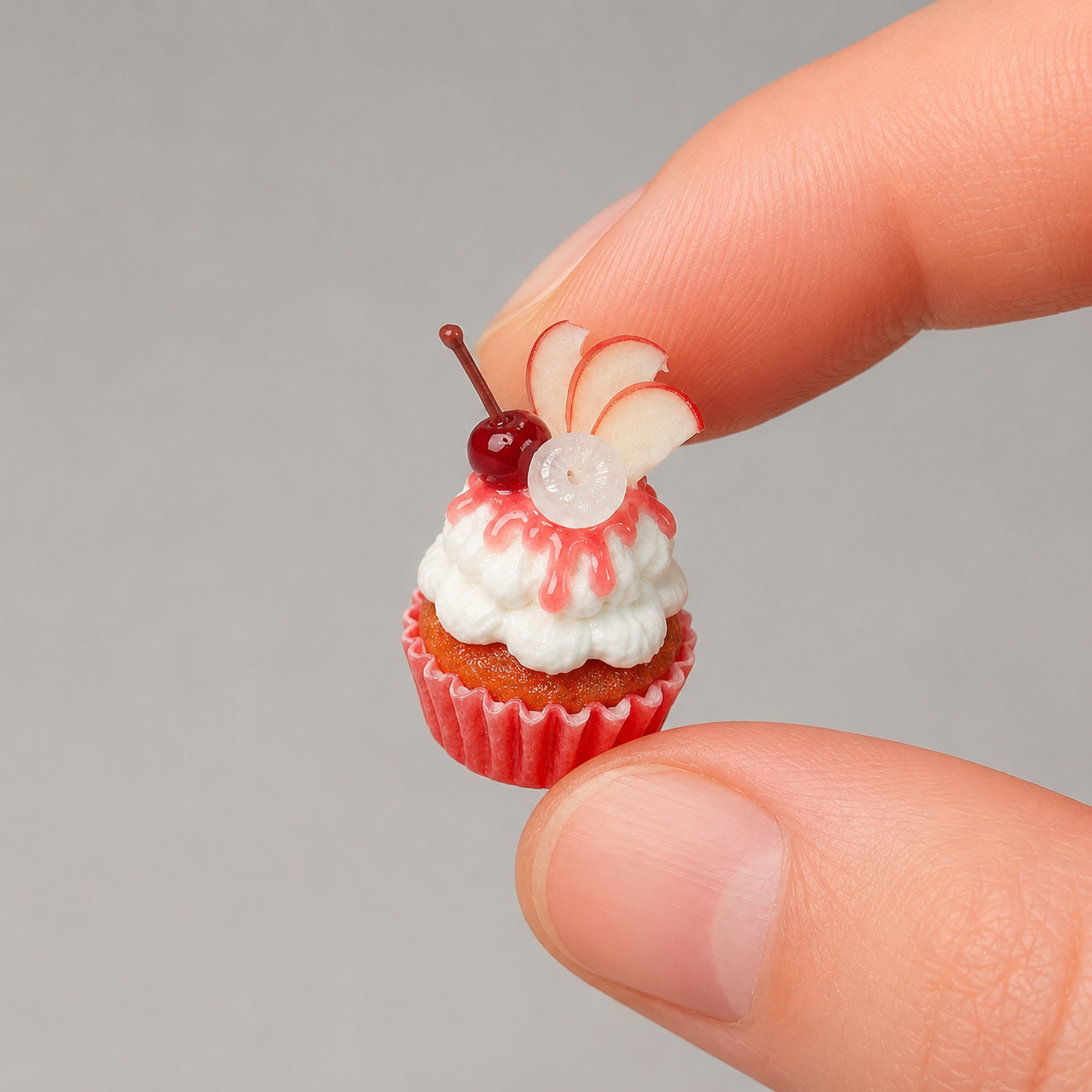 1:6 Scale Miniature Strawberry Berry Summer Café Collection – 9 Styles Dollhouse Strawberry Parfait, Fruit Platter, Mille-Feuille & Caramel Pudding Cup, Handmade Polymer Clay Kawaii Food for Blythe BJD Diorama