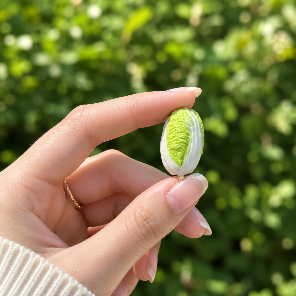 1:6 Scale Miniature Napa Cabbage Set – Dollhouse Cabbage Vegetable, Handmade Polymer Clay Realistic Kitchen Food for Blythe BJD Diorama