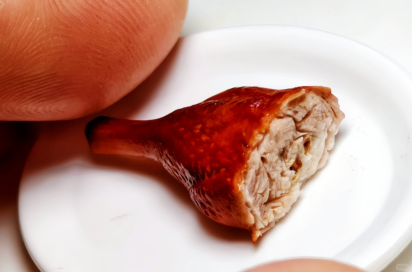 Miniature Roast Goose – Hand-Sculpted 1:6 Scale Dollhouse Whole Cantonese Roast Goose on a Plate, Glossy Crispy Skin, Realistic Chinese Siu Mei Dish for Blythe & Barbie Dioramas, Resin Jewelry & Polymer Clay Food Miniatures