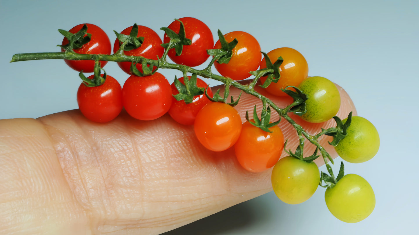 miniature tomato cluster for 1:12 scale display fdmini