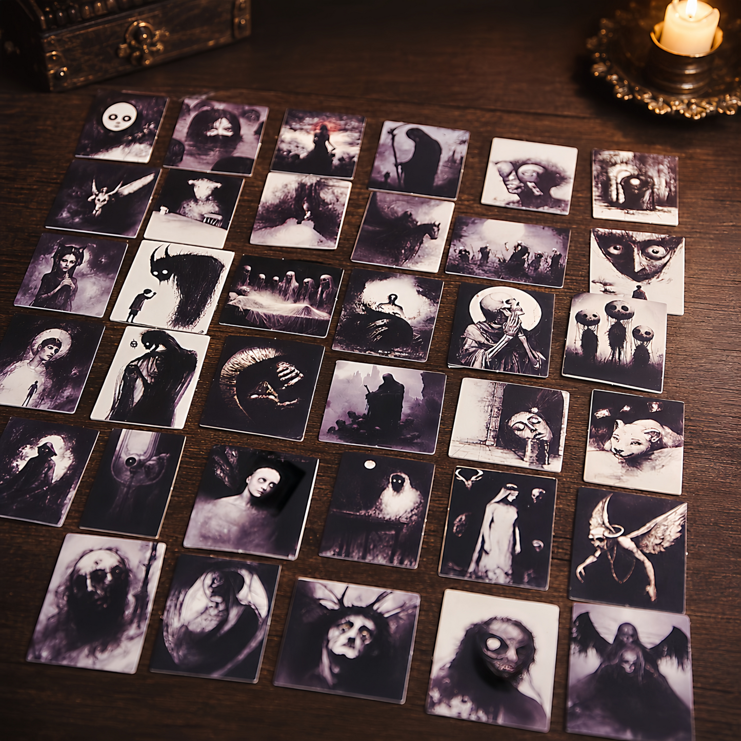 Gothic Horror Art Paper Set — 70pcs