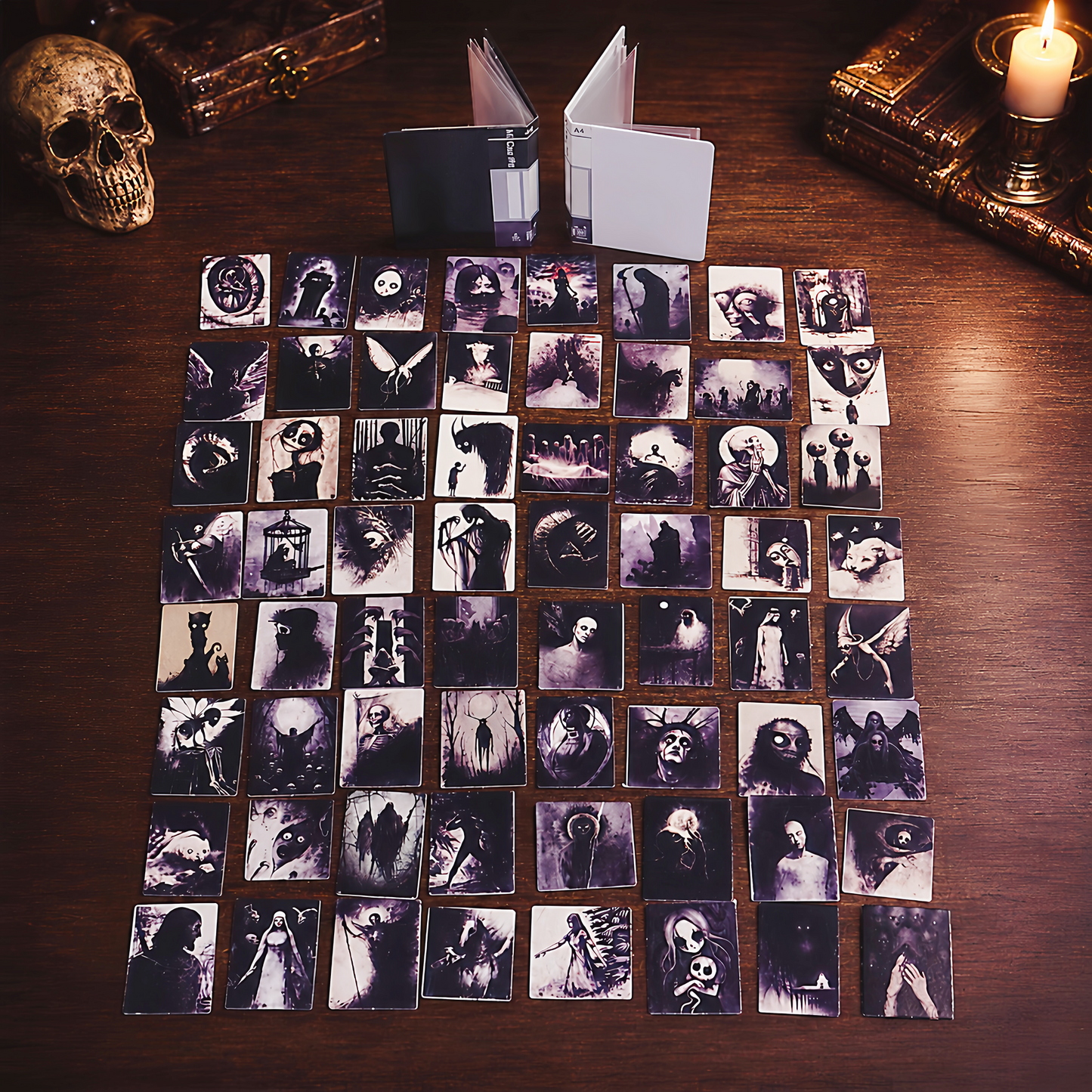 Gothic Horror Art Paper Set — 70pcs