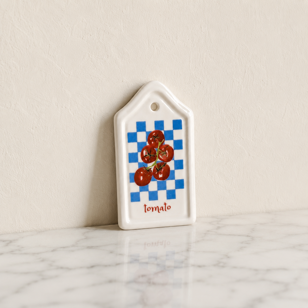 FDMINI Mini Ceramic Serving Boards – 6 Mediterranean Lemon & Tile Designs Miniature Kitchen Props for 1:6 Scale Dollhouse, BJD & Blythe Scenes