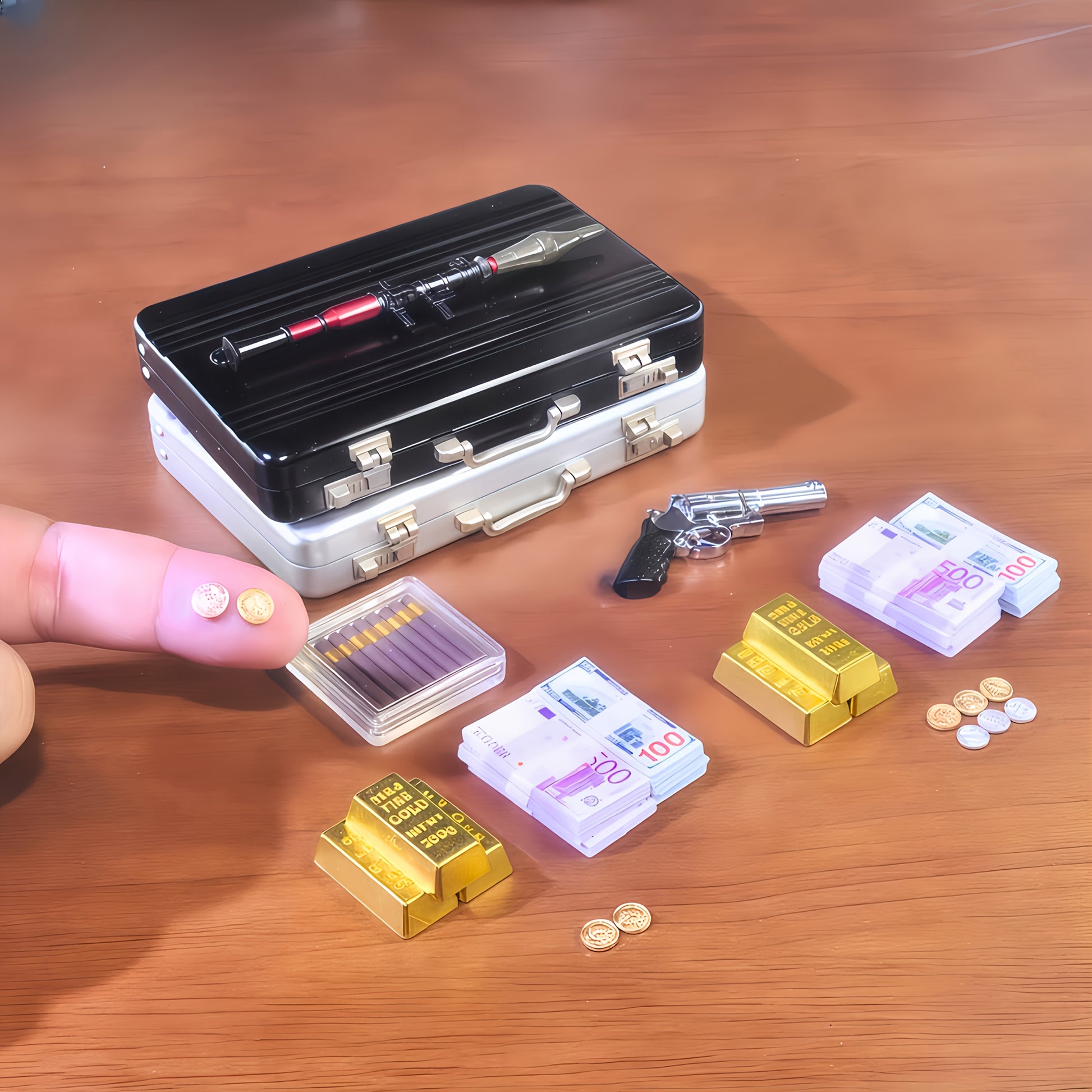 1:6 scale miniature vintage treasure display case fdmini