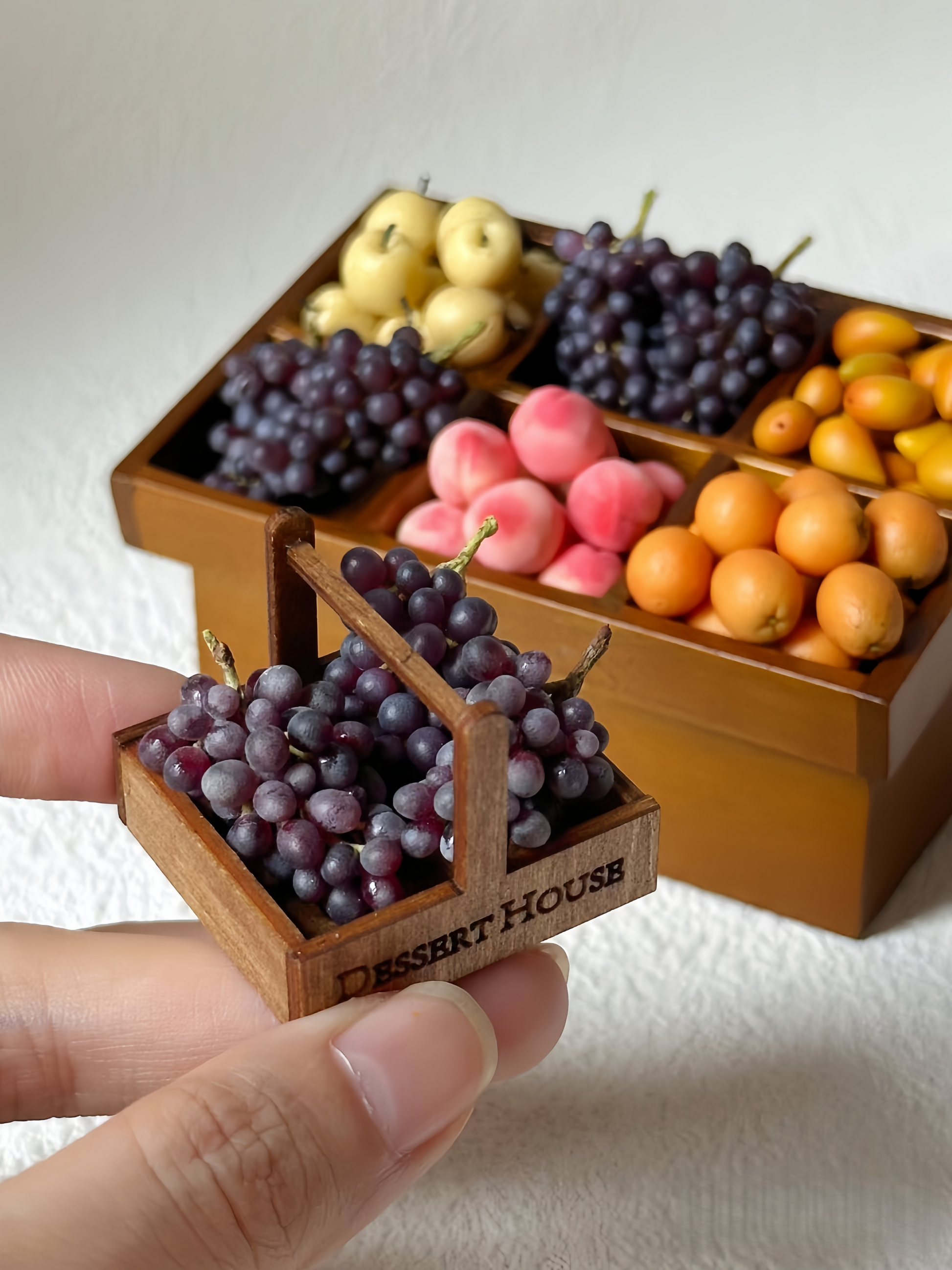 colorful handmade polymer clay berry charms fdmini