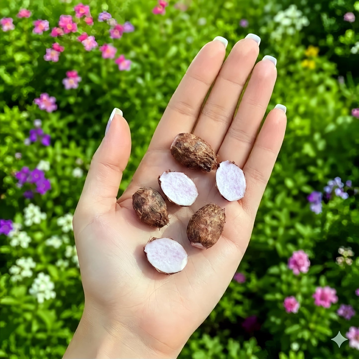 6Pcs Miniature Taro Set – Hand-Sculpted 1:6 Scale Dollhouse Taro Root with Fuzzy Skin and Purple-Speckled Flesh, Realistic Tiny Asian Vegetable for Blythe & Barbie Dioramas, Resin Jewelry & Polymer Clay Food MiniaturesB · Reddit / 社媒短标题