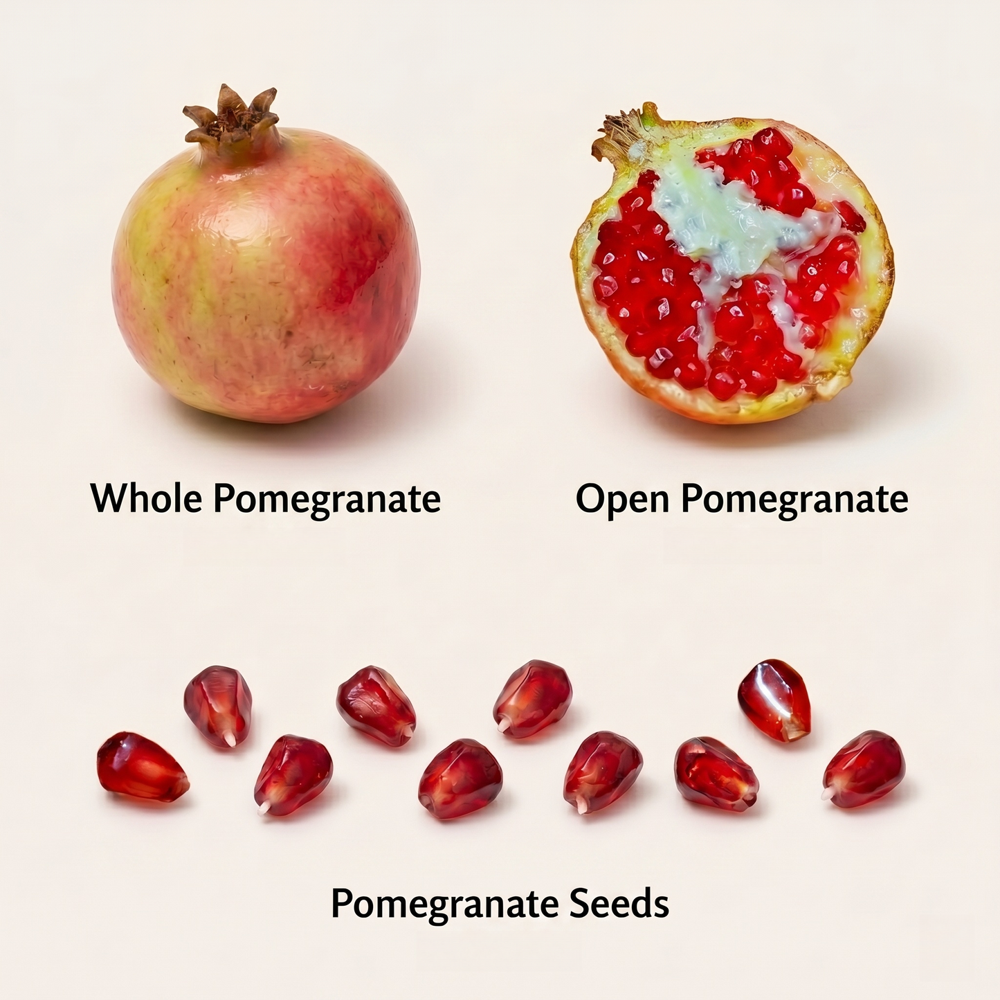 2PCS Miniature Pomegranate Set – Hand-Sculpted 1:12 Scale Dollhouse Pomegranate with Open Cross-Section and Loose Ruby Seeds, Realistic Tiny Fruit for Dioramas, Resin Jewelry & Polymer Clay Food Miniatures
