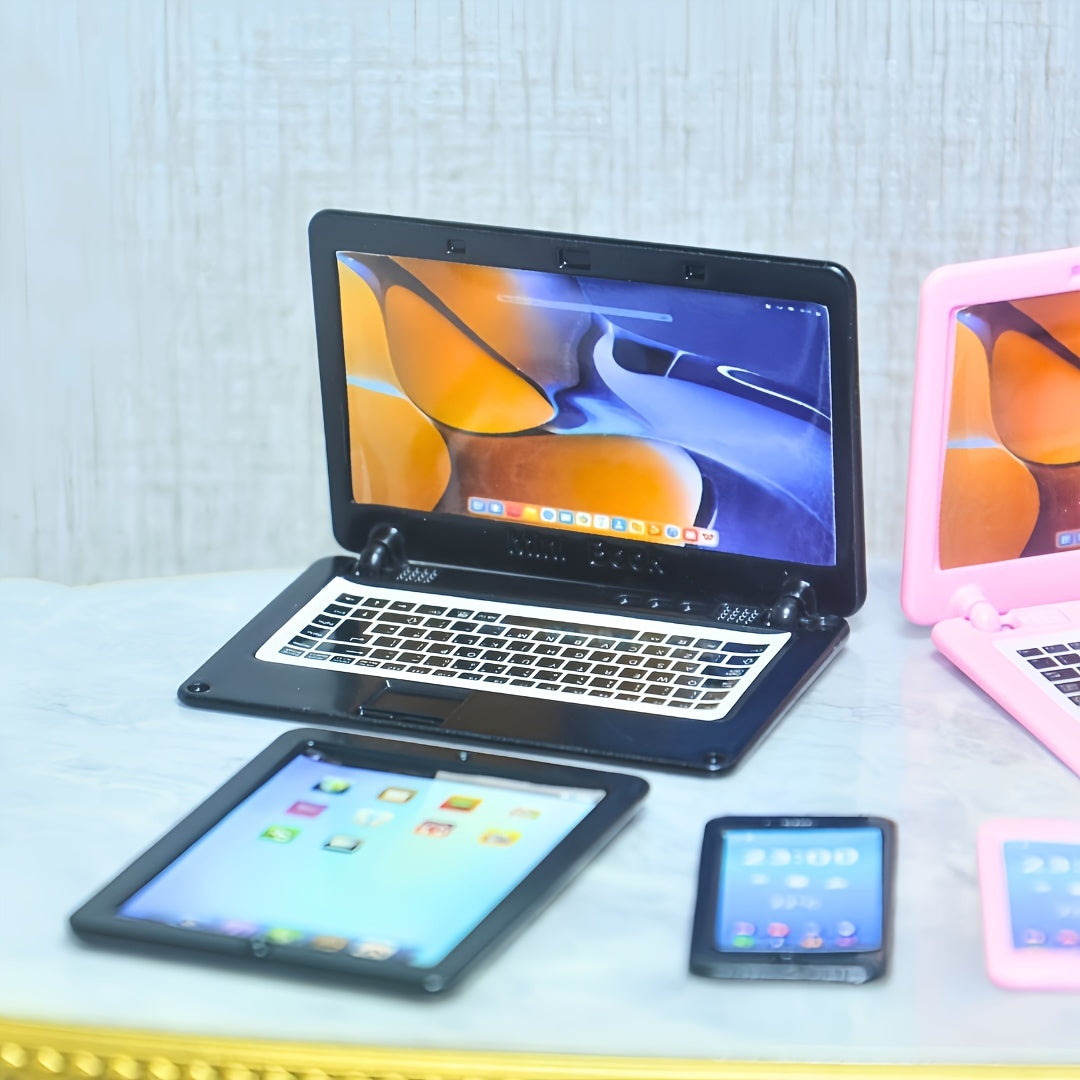 1:6 Mini Smartphone Model, Tablet Model & The Notebook - Metallic Electronics Tablets for BJD/Blythe | Dollhouse Props, Easter Stuffers, Spring Break Essentials