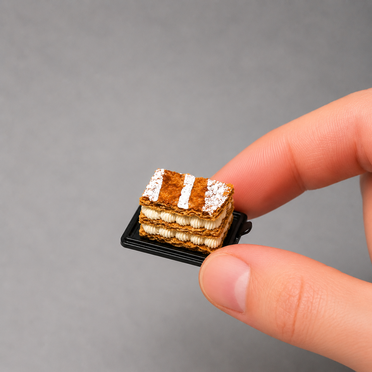 1:6 Scale Miniature Mille-Feuille Collection – 10 Styles Dollhouse French Pastry, Handmade Polymer Clay Bakery Food for Blythe BJD Diorama