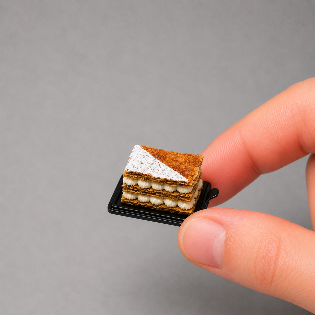 1:6 Scale Miniature Mille-Feuille Collection – 10 Styles Dollhouse French Pastry, Handmade Polymer Clay Bakery Food for Blythe BJD Diorama