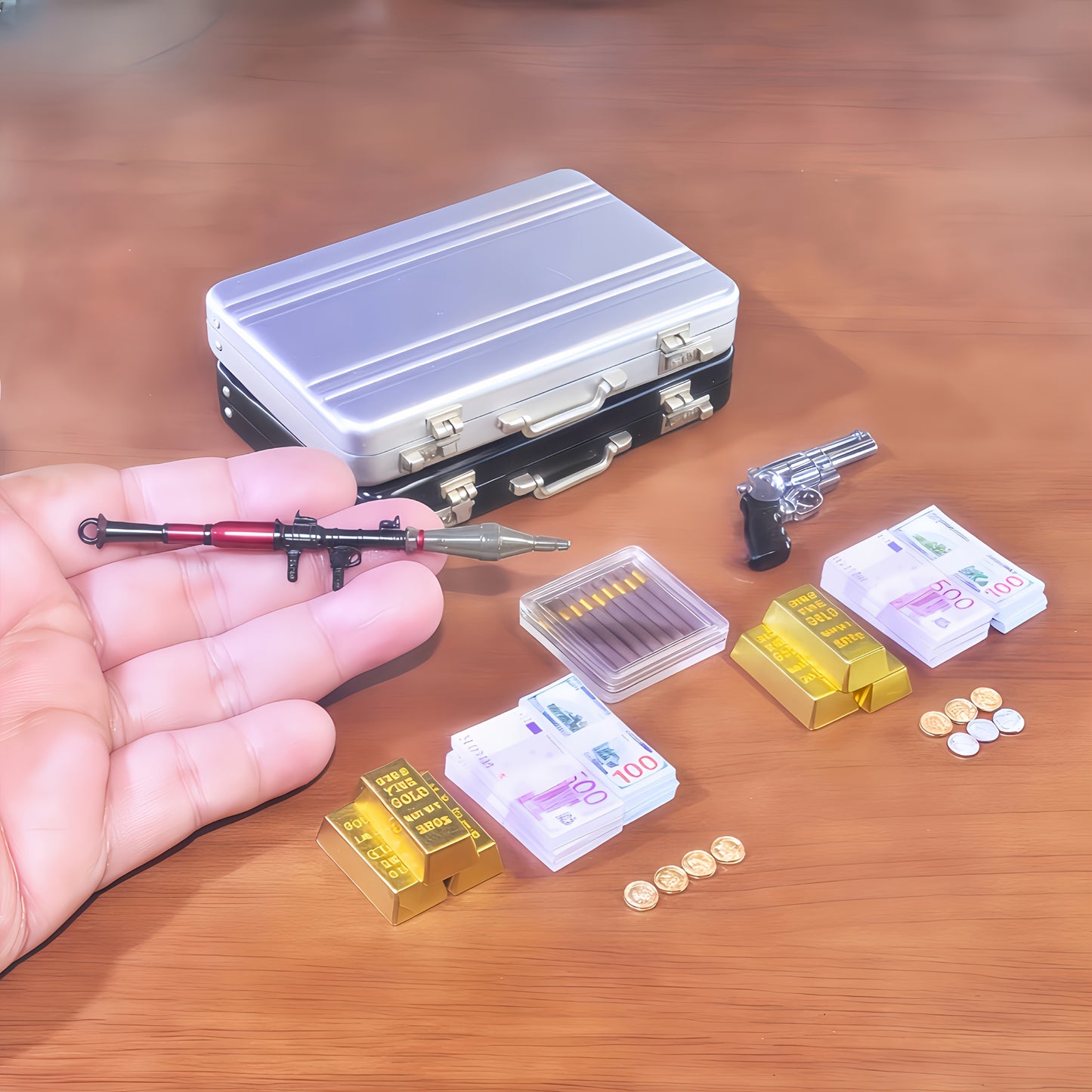 1:6 scale miniature vintage treasure display case fdmini