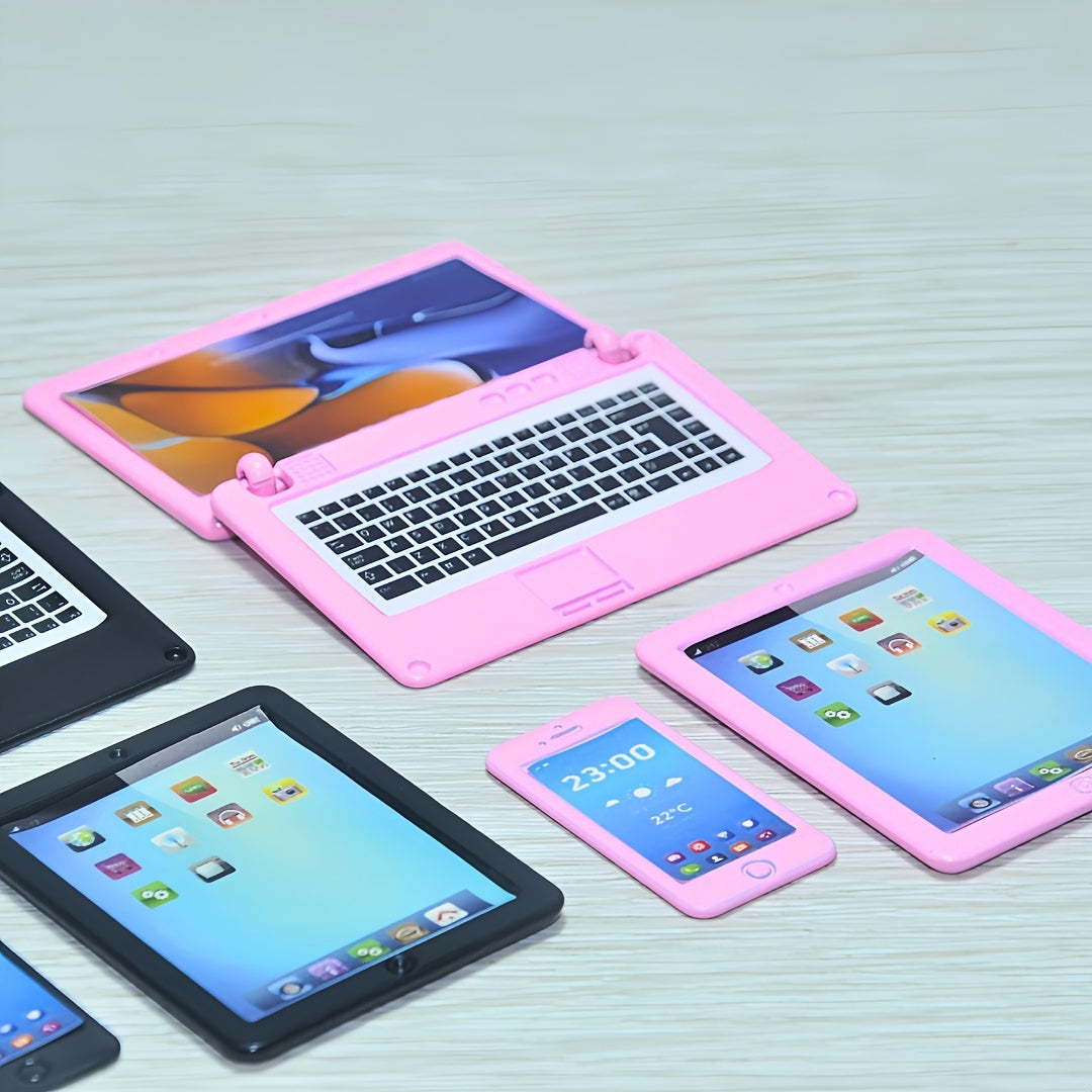 1:6 Mini Smartphone Model, Tablet Model & The Notebook - Metallic Electronics Tablets for BJD/Blythe | Dollhouse Props, Easter Stuffers, Spring Break Essentials