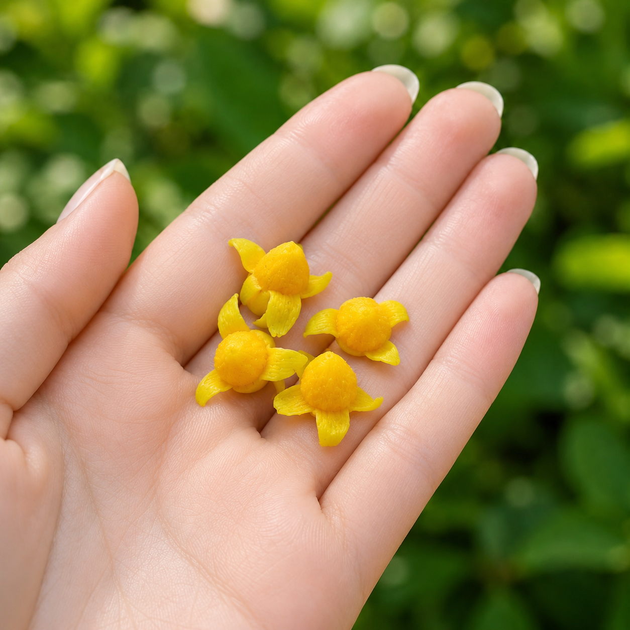 Miniature Peeled Mango - Hand-Sculpted 1:6 Scale Whole Peeled Mango with Juicy Golden Flesh, Realistic Tropical Dollhouse Fruit for Blythe & Barbie Dioramas, Resin Jewelry & Polymer Clay Food