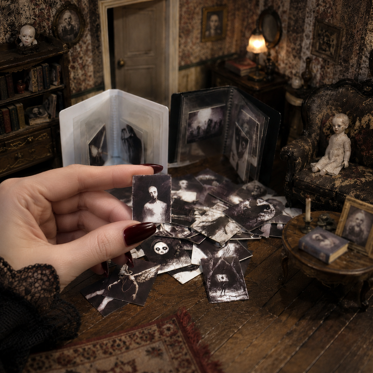 Gothic Horror Art Paper Set — 70pcs