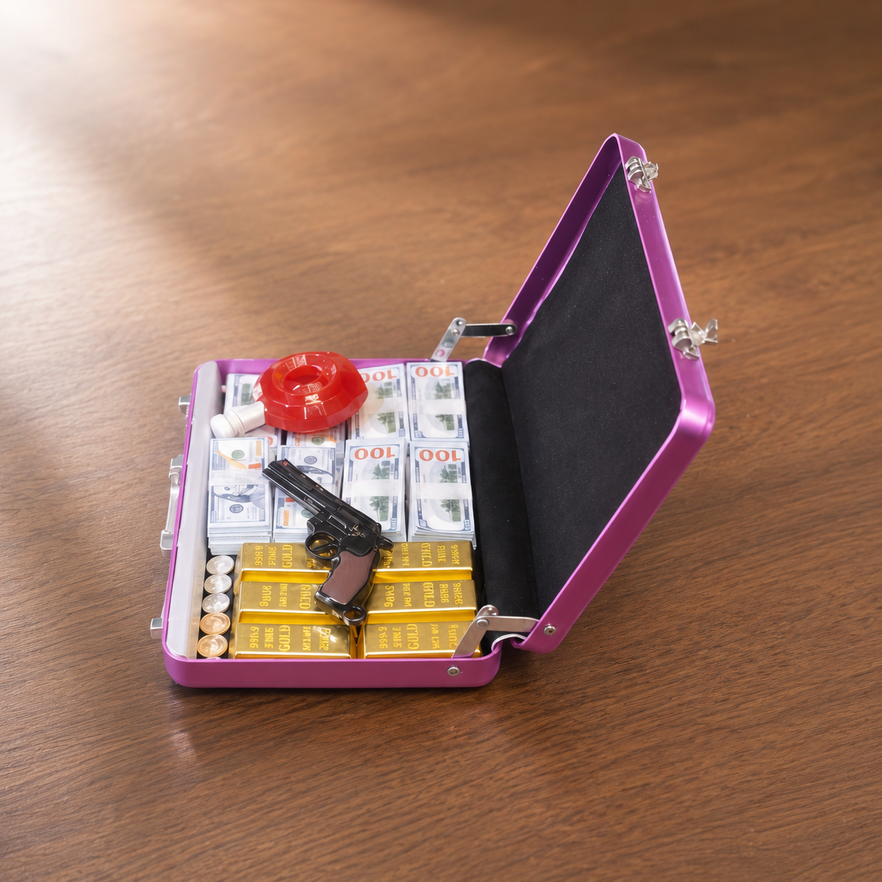 Pink Briefcase Set — 1:6 Scale