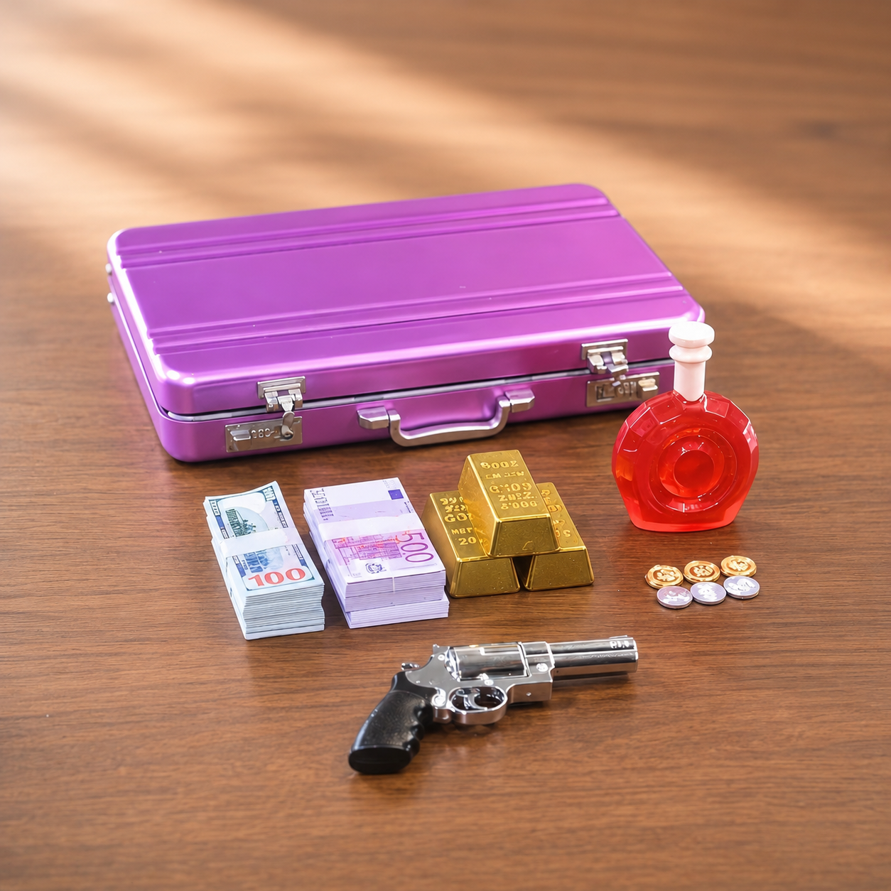 Pink Briefcase Set — 1:6 Scale