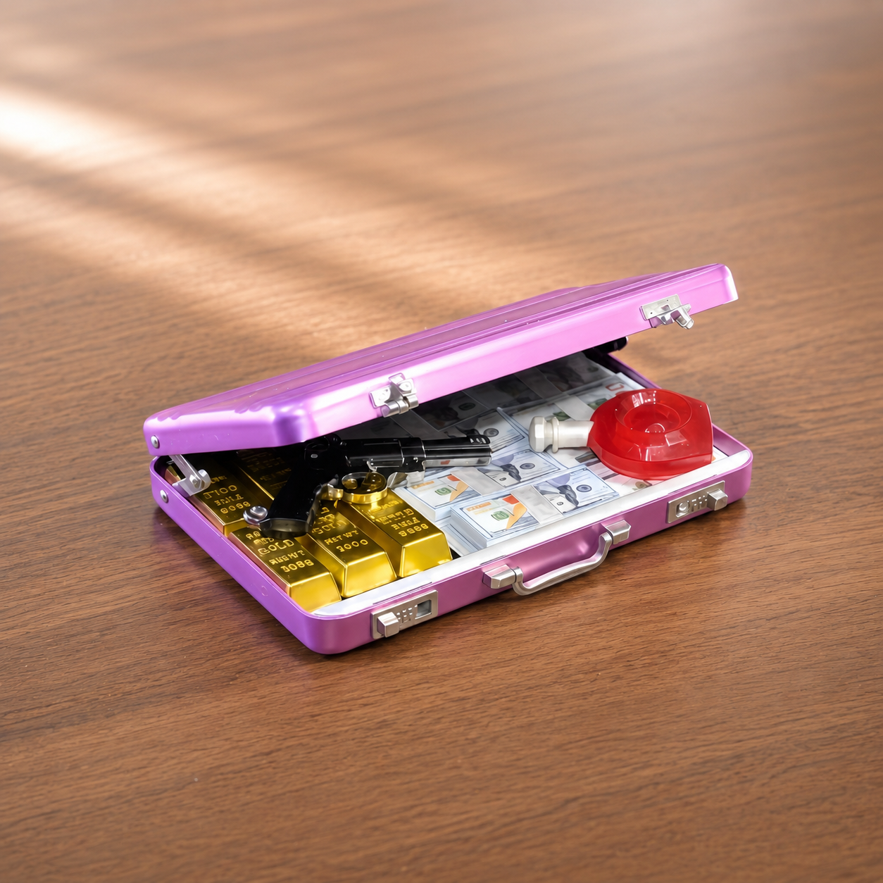 Pink Briefcase Set — 1:6 Scale
