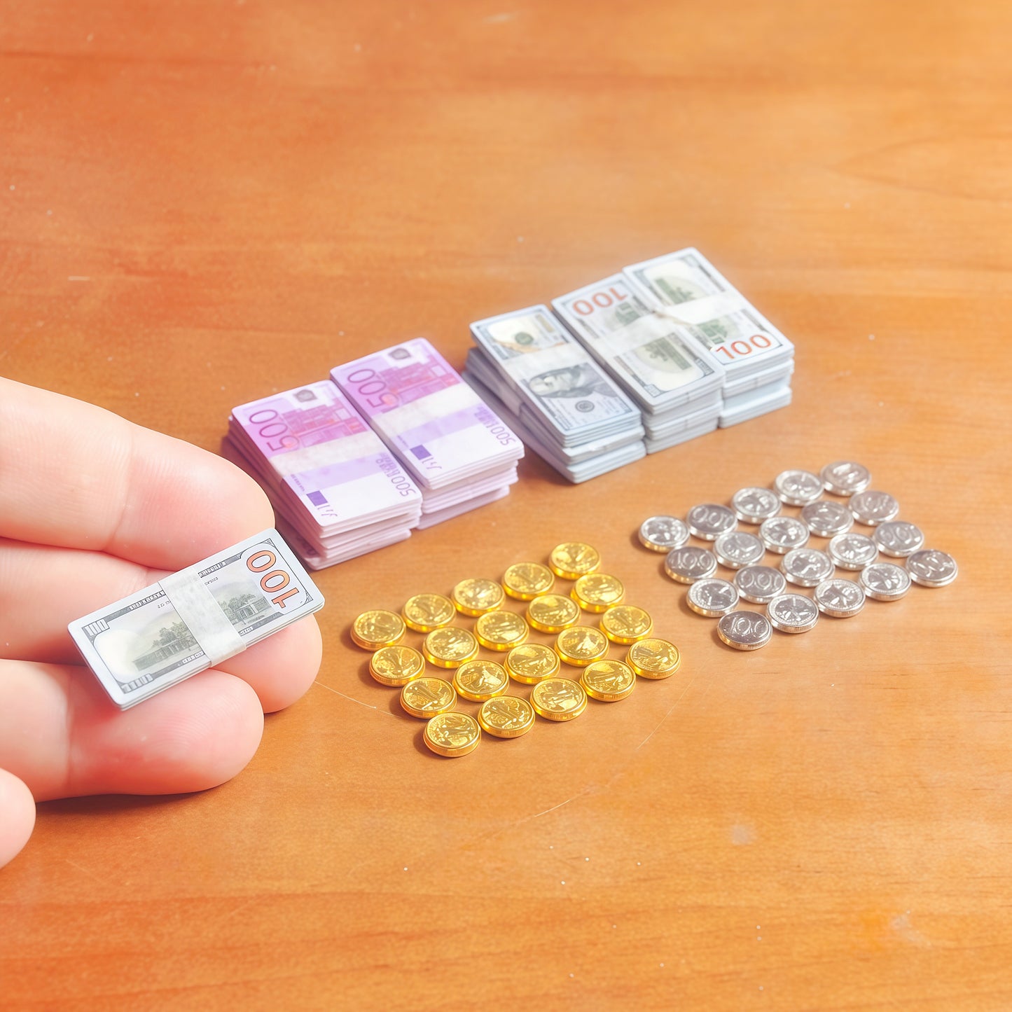 Miniature Money Set 1:6 scale fdmini
