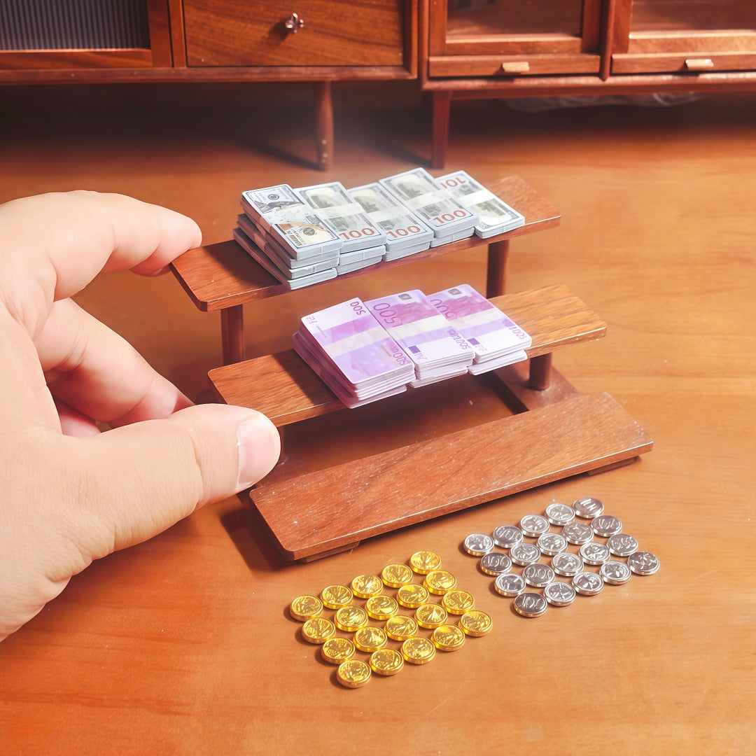 Miniature Money Set 1:6 scale fdmini
