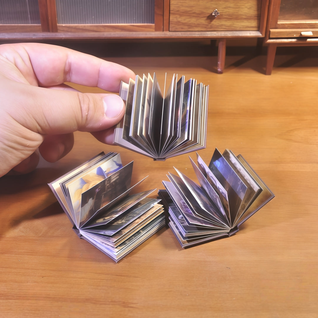 handmade miniature wizard spellbooks 1:6 scale fdmini