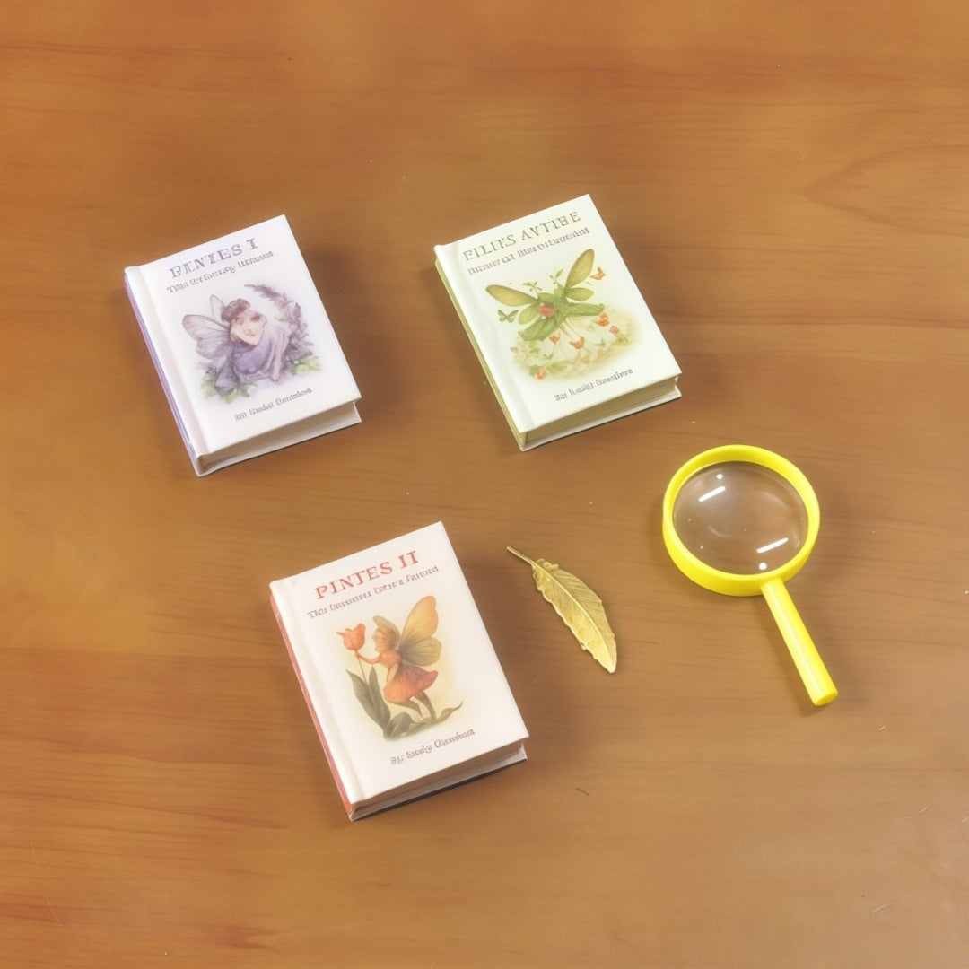 miniature pixie encyclopedia for dollhouse library 1:6 scale fdmini
