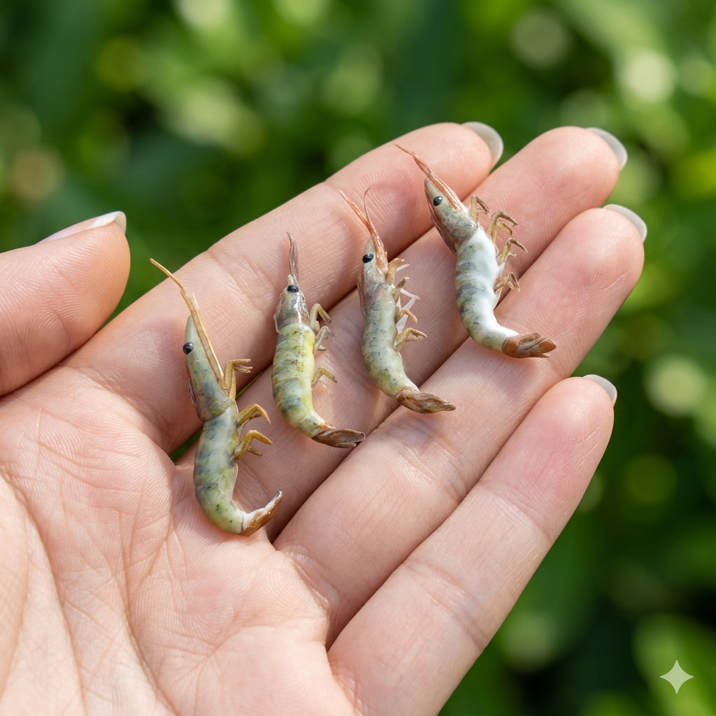 Miniature Raw Shrimp - Hand-Sculpted 1:6 Scale Fresh Whole Prawns with Heads, Translucent Gray-Green Body & Long Antennae, Realistic Seafood Dollhouse Food for Blythe & Barbie Kitchen Dioramas, Resin Jewelry & Polymer Clay Food
